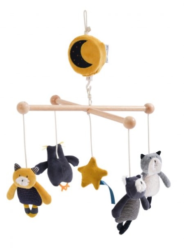 Moulin Roty Rattle Cat Les Mustaches